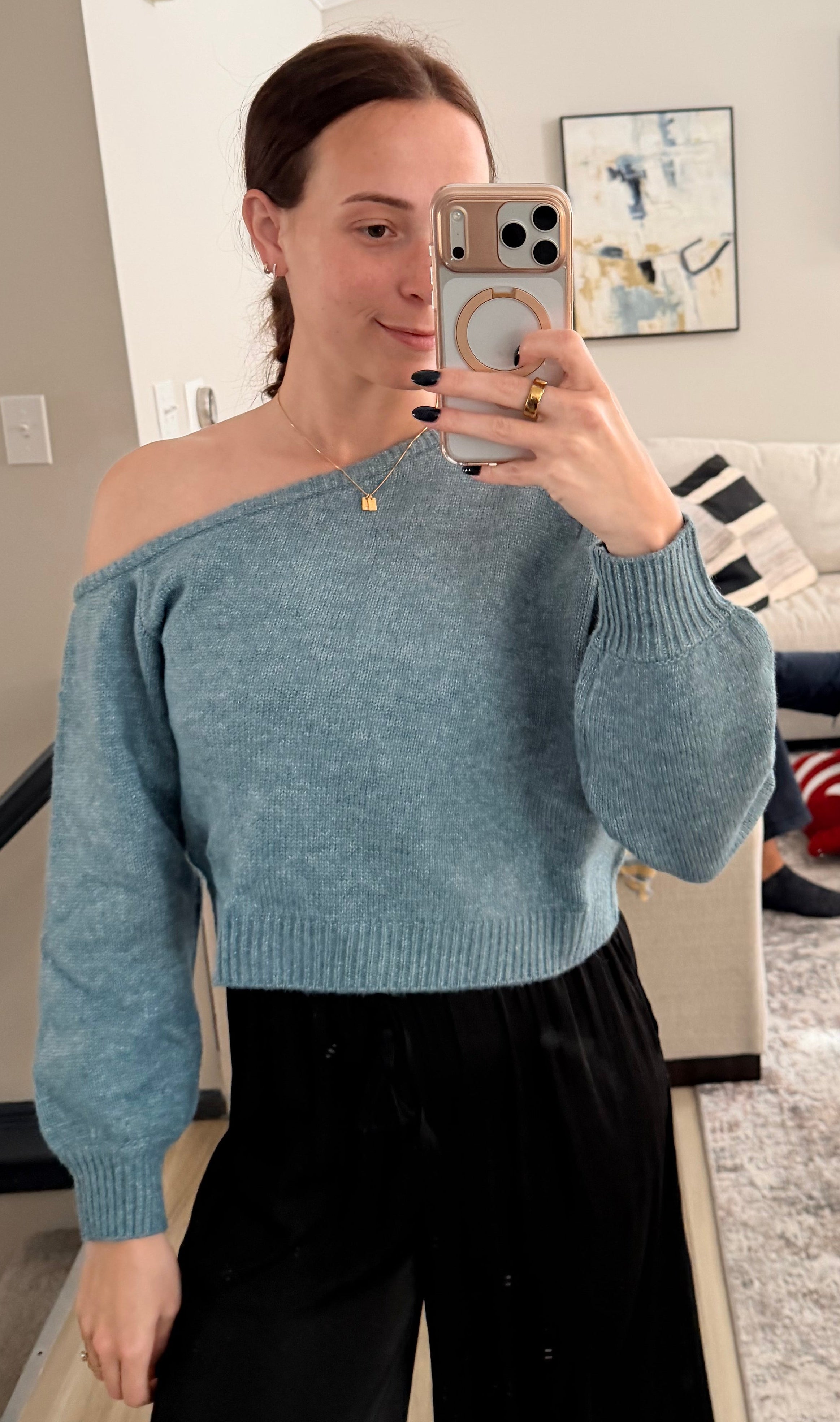 Asymmetrical Sweater Top