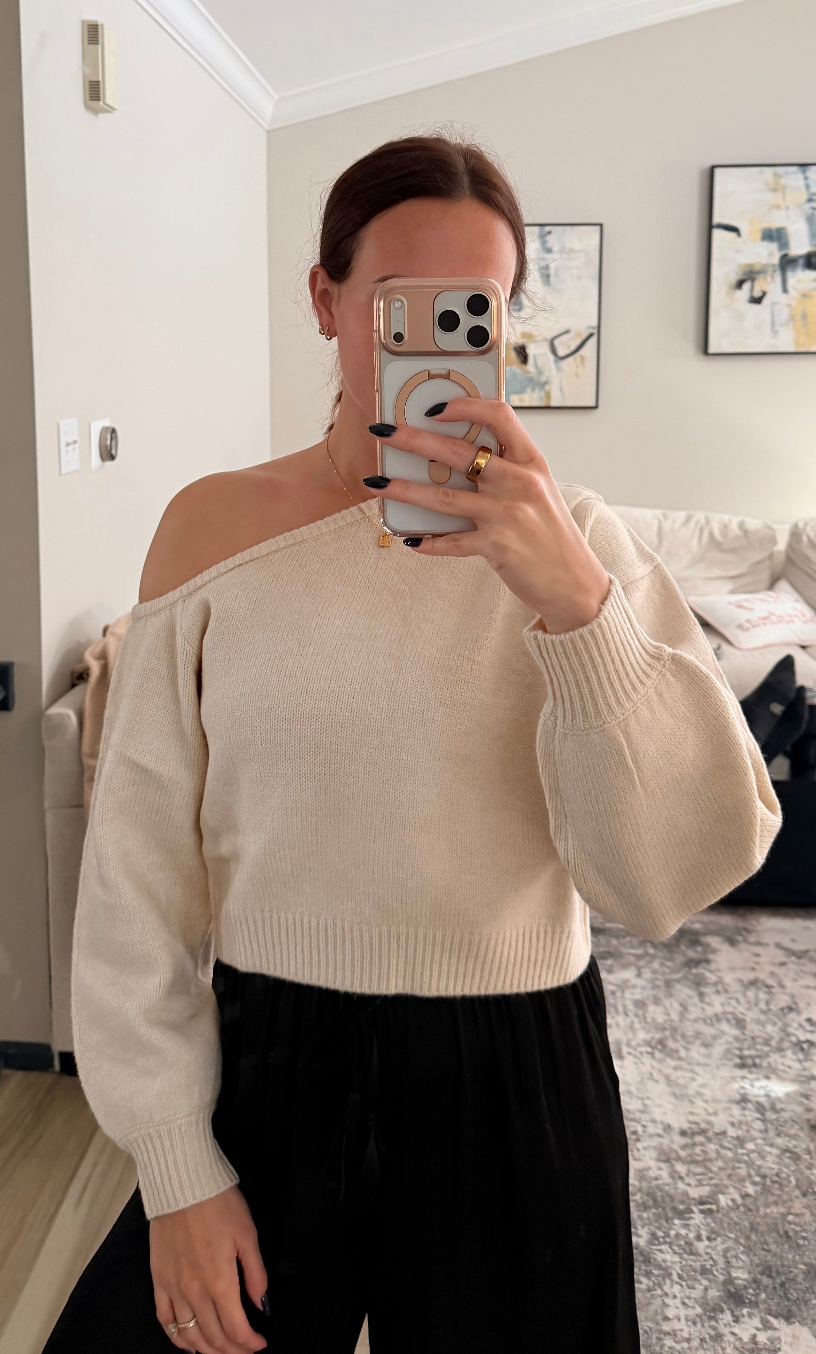 Asymmetrical Sweater Top