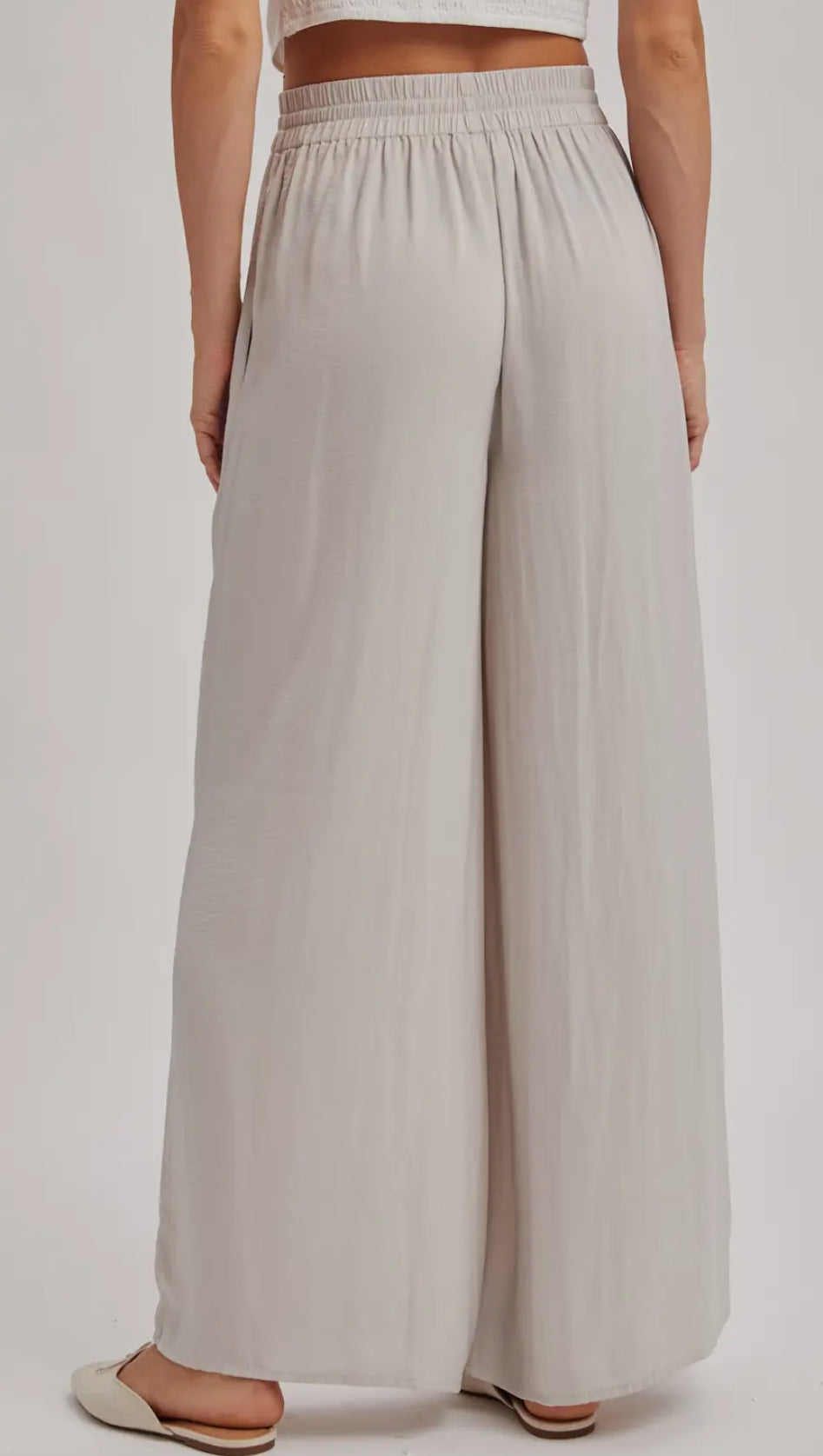 Silky Palazzo Wide Leg Pant